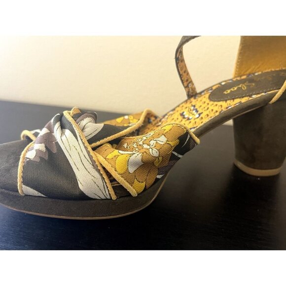 Ruby Shoo Xanthe Peeptoe Heels Retro 1960s Heels 7 - Picture 12 of 12